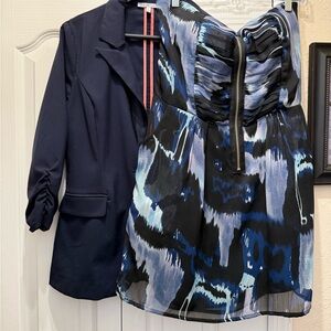 Navy Blue Women's Blazer and dress
